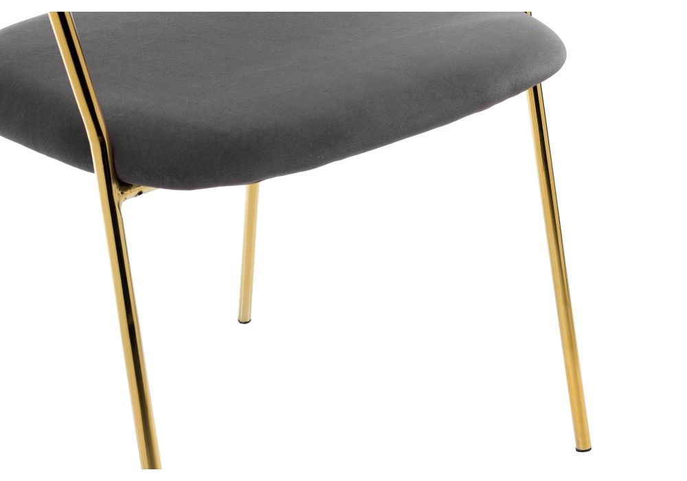 Стул на металлокаркасе Kamelia grey / gold