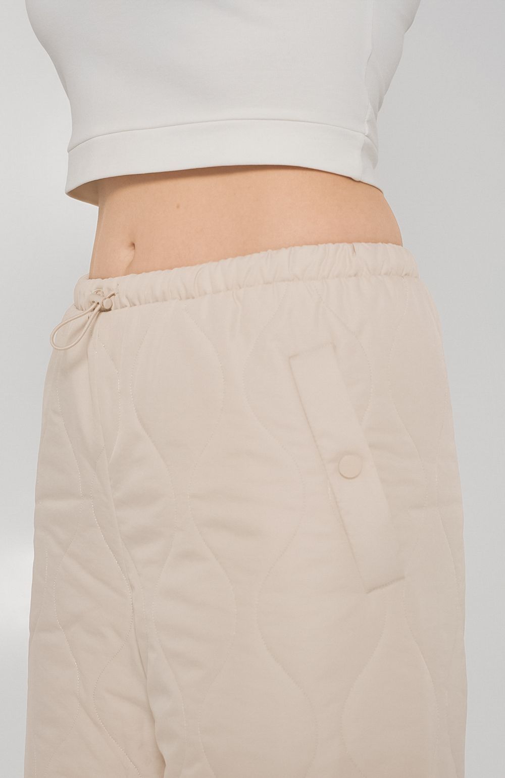 Брюки Alexandra Talalay стёганые AT019 ванильные