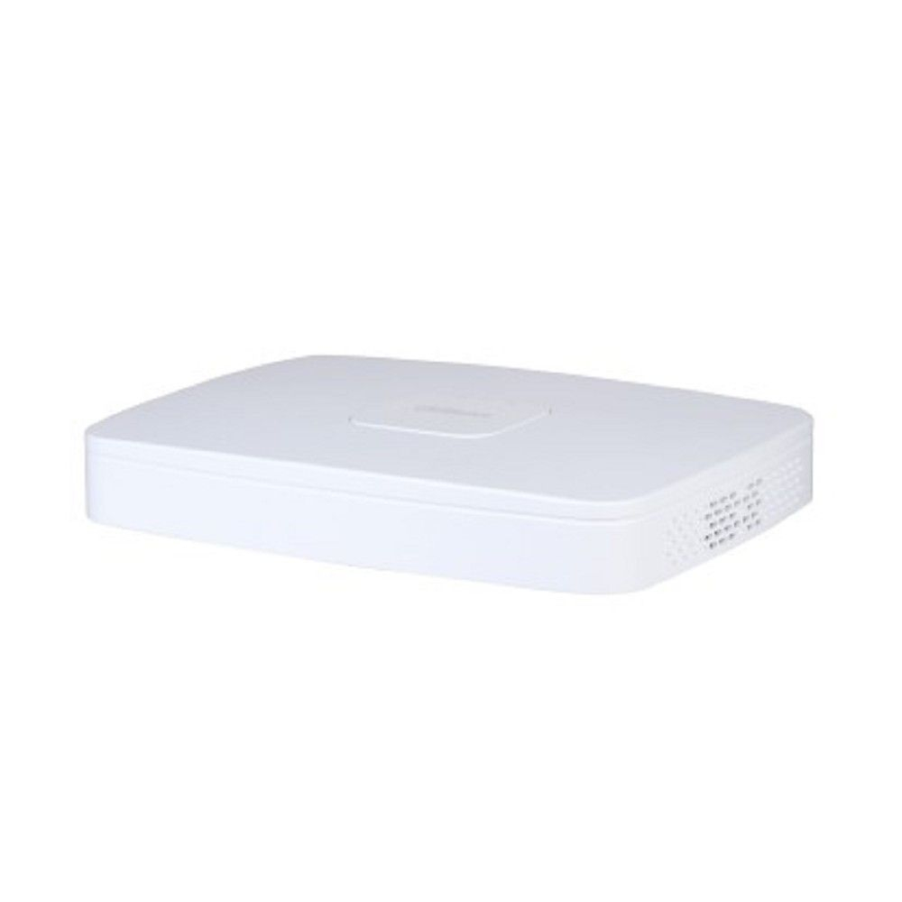 Видеорегистратор для видеонаблюдения DAHUA DHI-NVR4108-8P-EI 8-канальный IP-видеорегистратор c PoE, 4K, H.265+, видеоаналитика, входящий поток до 256Мбит/с, 1 SATA III до 16Тбайт