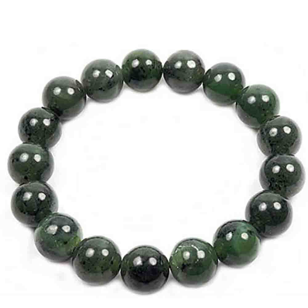 Браслет "Келли 12" нефрит темный