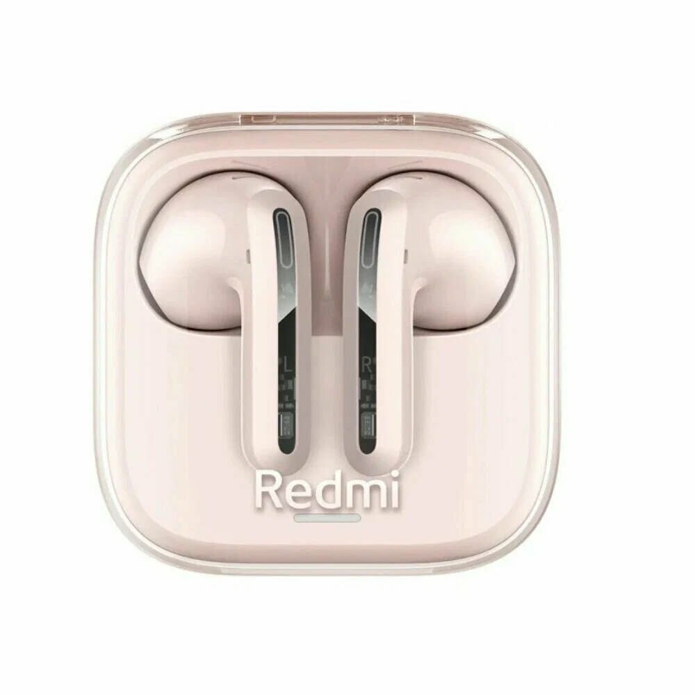 Беспроводные наушники Xiaomi Redmi Buds 6 Active, Transparent Pink (Розовый) M2344E1 (BHR8395GL)