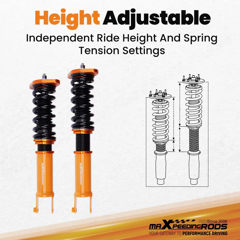 Adjustable Height Coilover Kits подходит для автомобиля Inifinit G35x 03-08 AWD for Inifinit M35x/M45x/G37x lowering kit