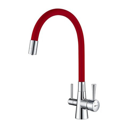 Смеситель для кухни с подключением к фильтру с питьевой водой Lemark Comfort - LM3075C-Red