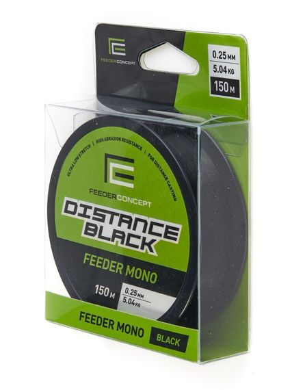 Леска монофильная Feeder Concept Distance Black 150 м, 0,25 мм