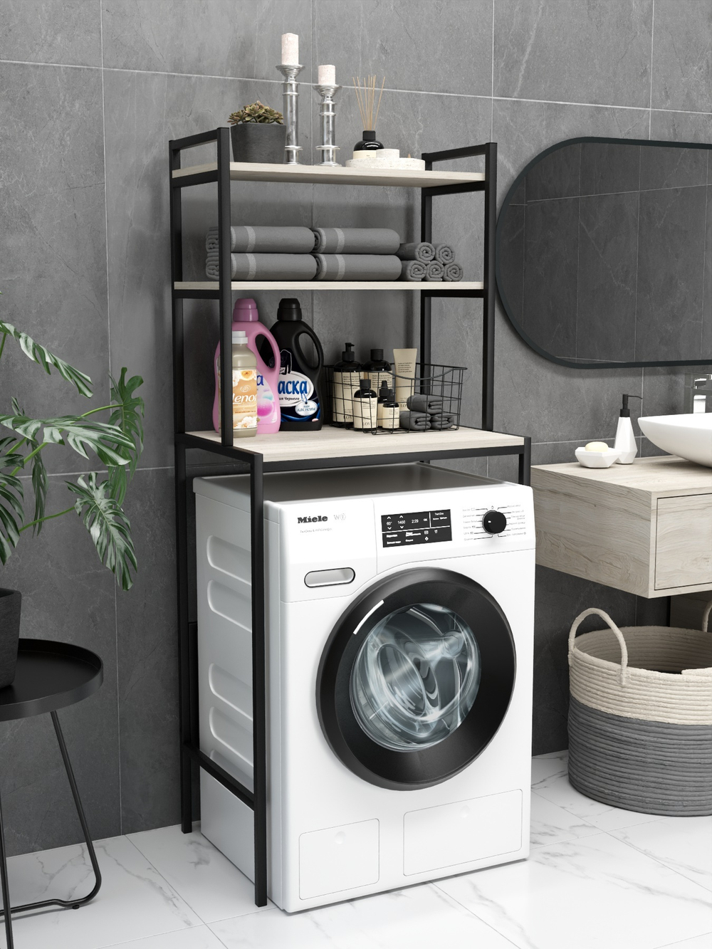 Стеллаж для ванной и стиральной машины UNDA