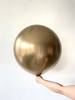 S шар гигант 24"/60 см хром золото гигант (БГ-90)