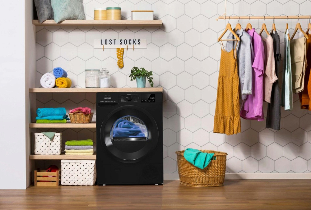 Сушильная машина с тепловым насосом Gorenje DPNE92GNLWIFI/BC