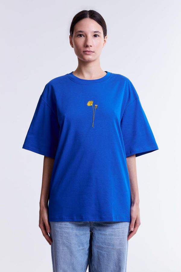 Футболка Одуванчик Ярко-Синяя - фото 2