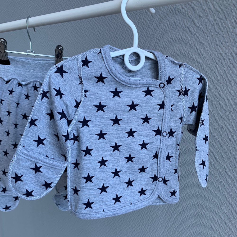 Распашонка на кнопках с запахом швы наружу с царапками 5429 (Размер: 56)