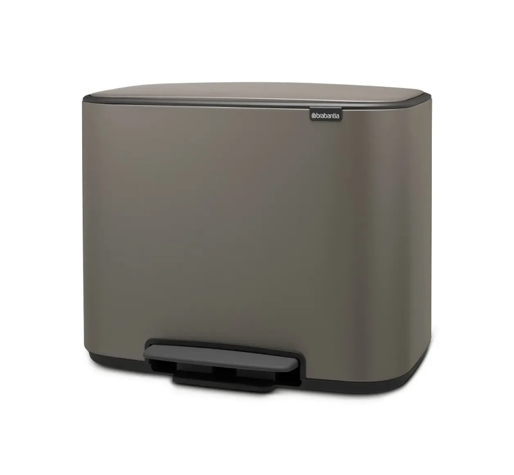 Brabantia Контейнер для мусора Bo 3х11л с сегрегацией, платина
