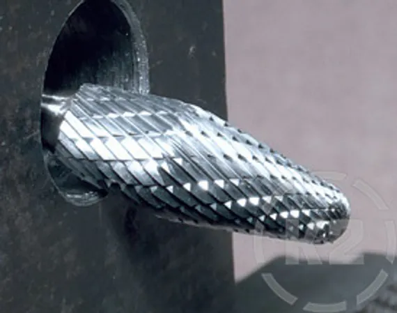 Комбинированная борфреза Karnasch конусная закругленная форма + угол