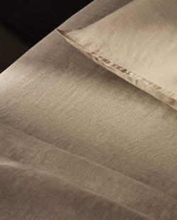 Zara Home - Простыня из постиранного льна, высота 30 см (160 г / м2), светло-бежевый, 160х200х30 см