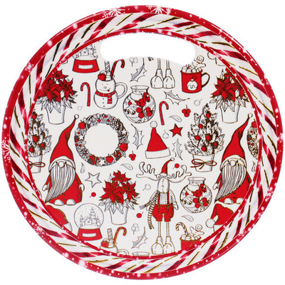 Подставка под горячее керамика 20см «Новогодние символы»