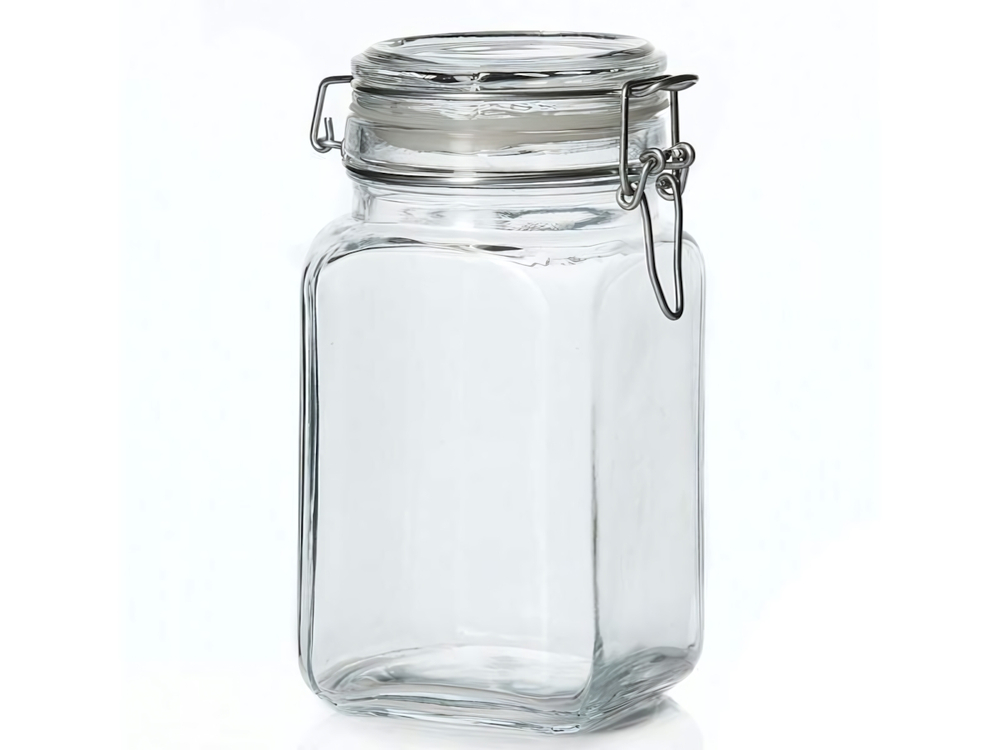 Банка "Kremlin" 1050мл квадратная с замком