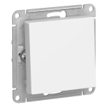 ATLASDESIGN 1-клавишный ВЫКЛЮЧАТЕЛЬ КНОПОЧНЫЙ, сх.1, 10А, механизм, БЕЛЫЙ