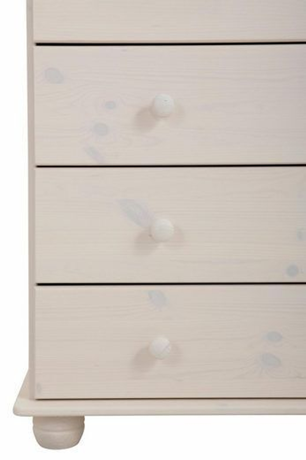 Комод Мелоди для вещей деревянный 4 ящика, белый