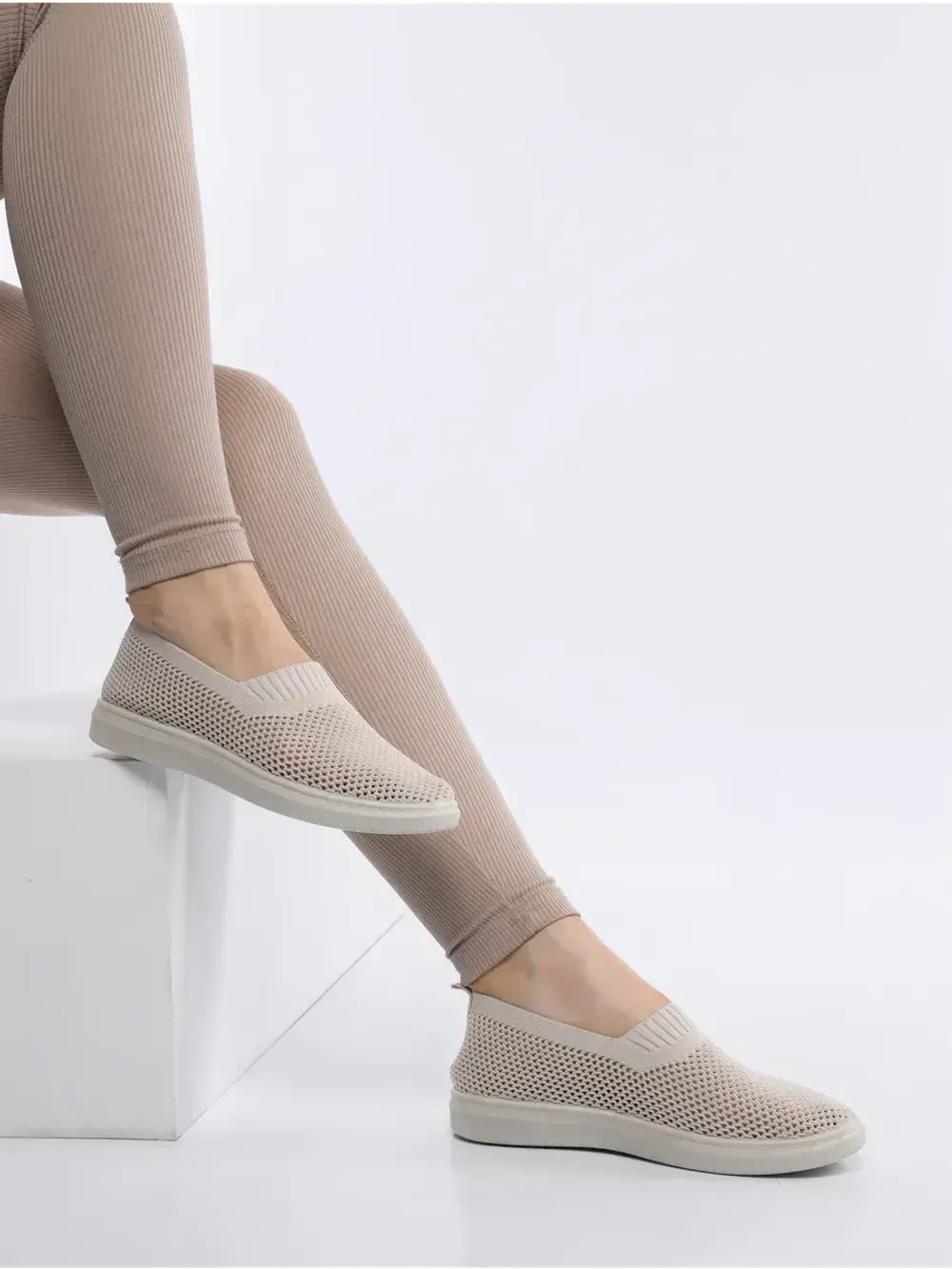 Мокасины летние текстильные