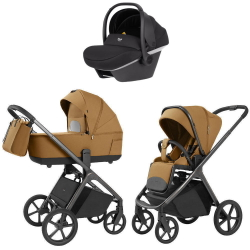 Коляска Carrello Vector 2025 CRL-6551 Nova DK791 Grey Line 3 в 1 Golden Beige