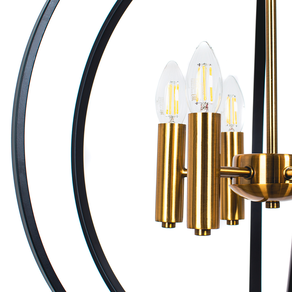 Подвесная люстра Arte Lamp A7013SP-6BK