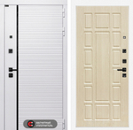 Дверь входная Лабиринт ROYAL 12  Беленый дуб  металлическая