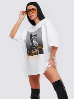 Футболка женская оверсайз принт