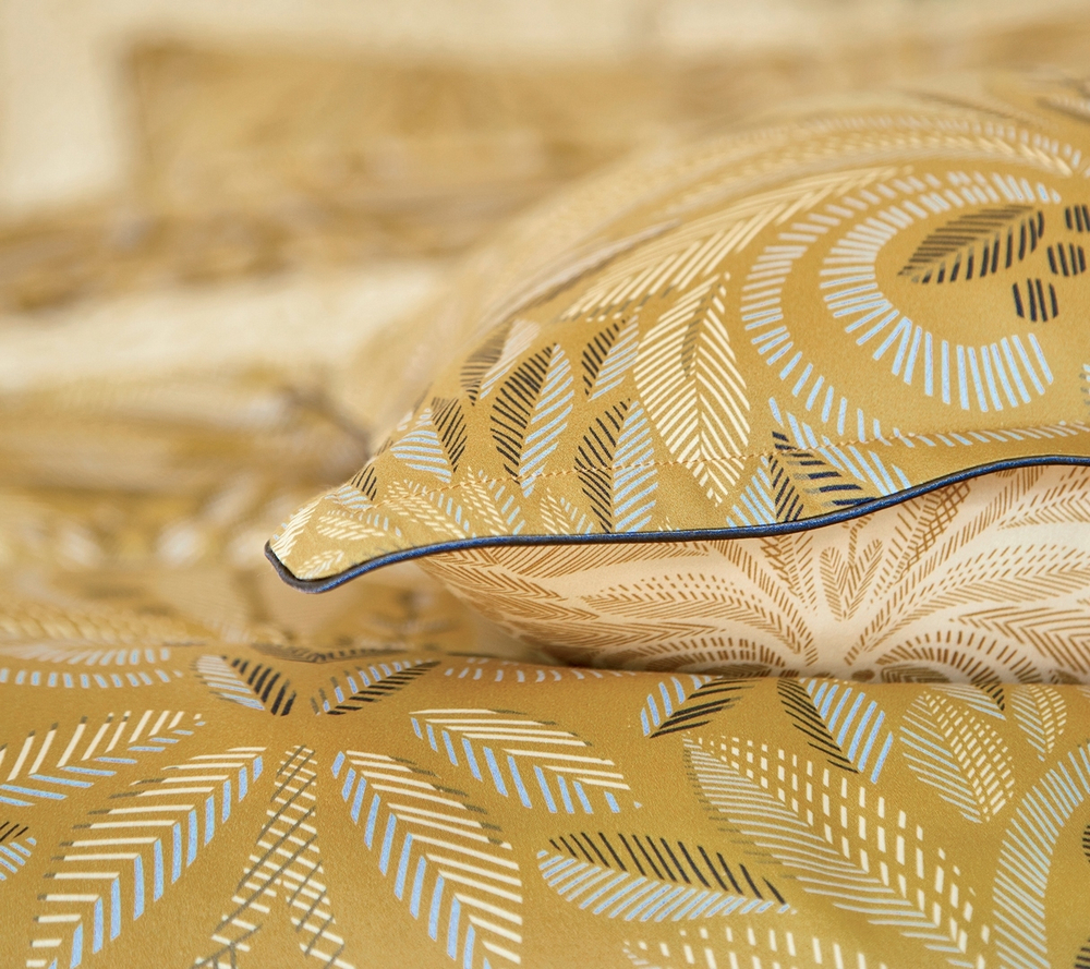 Летнее постельное белье 2 спальное евро Blanc des Vosges Virtuoso soleil Франция