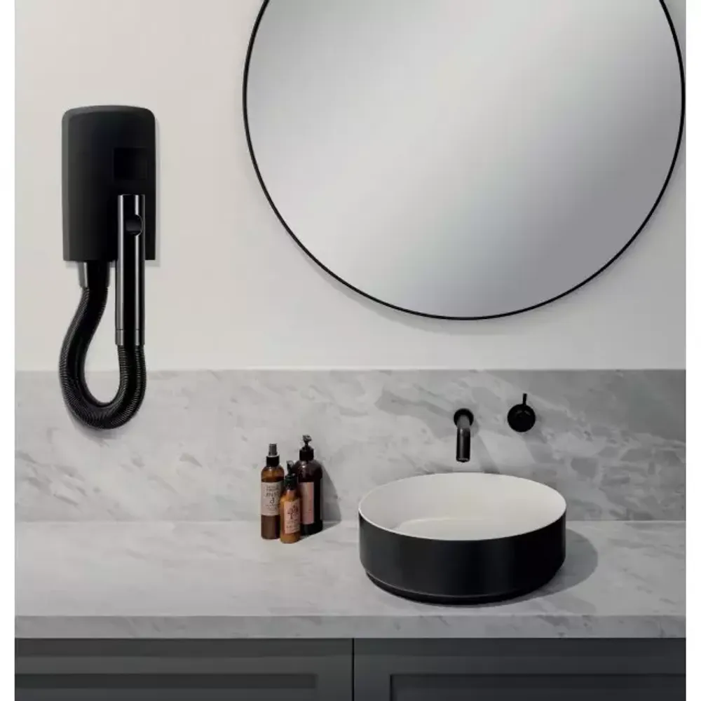 Настенный фен Valera Hotello Matt Black - 1200Вт (832.01/T black matt) - 4