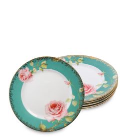 Pavone JK-230 набор из 6 тарелок «Роза» (Milano Rose  )