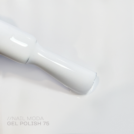 Nail Moda Гель-лак 75 белый, 10мл