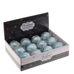 GAEM Набор из 12шт Украшение новогоднее "Шар", D 8 см, L35 W27 H8,5 см