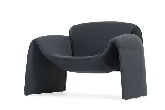 Кресло Linea, тёмно-синяя водоотталкивающая ткань