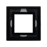 Рамка из натурального стекла, ,"Avanti", светло-серая, 1 пост (2 мод.)