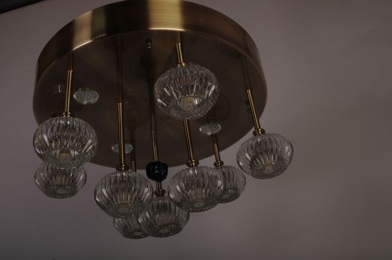 Люстра потолочная MANNE PL.7440-9+4(BR) d50