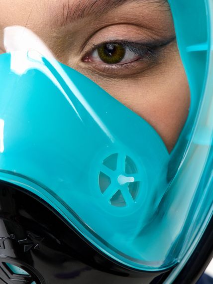 Маска полнолицевая Sargan Планета океан 2.0 черный/бирюзовый