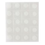 Двусторонние клейкие круги 100 шт (20 шт на листе, 5 листов), 1 шт. в упак