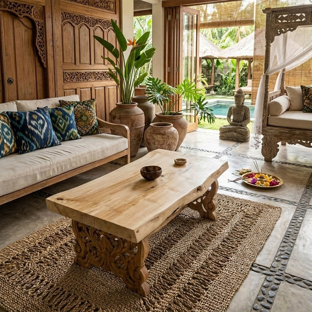 Обеденный стол из слэба тополя WHITE 180