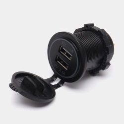 Разъём USB в авто врезной, врезная розетка в прикуриватель, 12v-24v