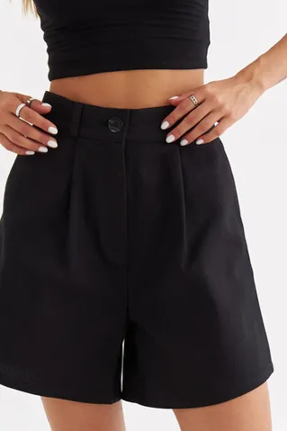 Шорты из денима черного цвета