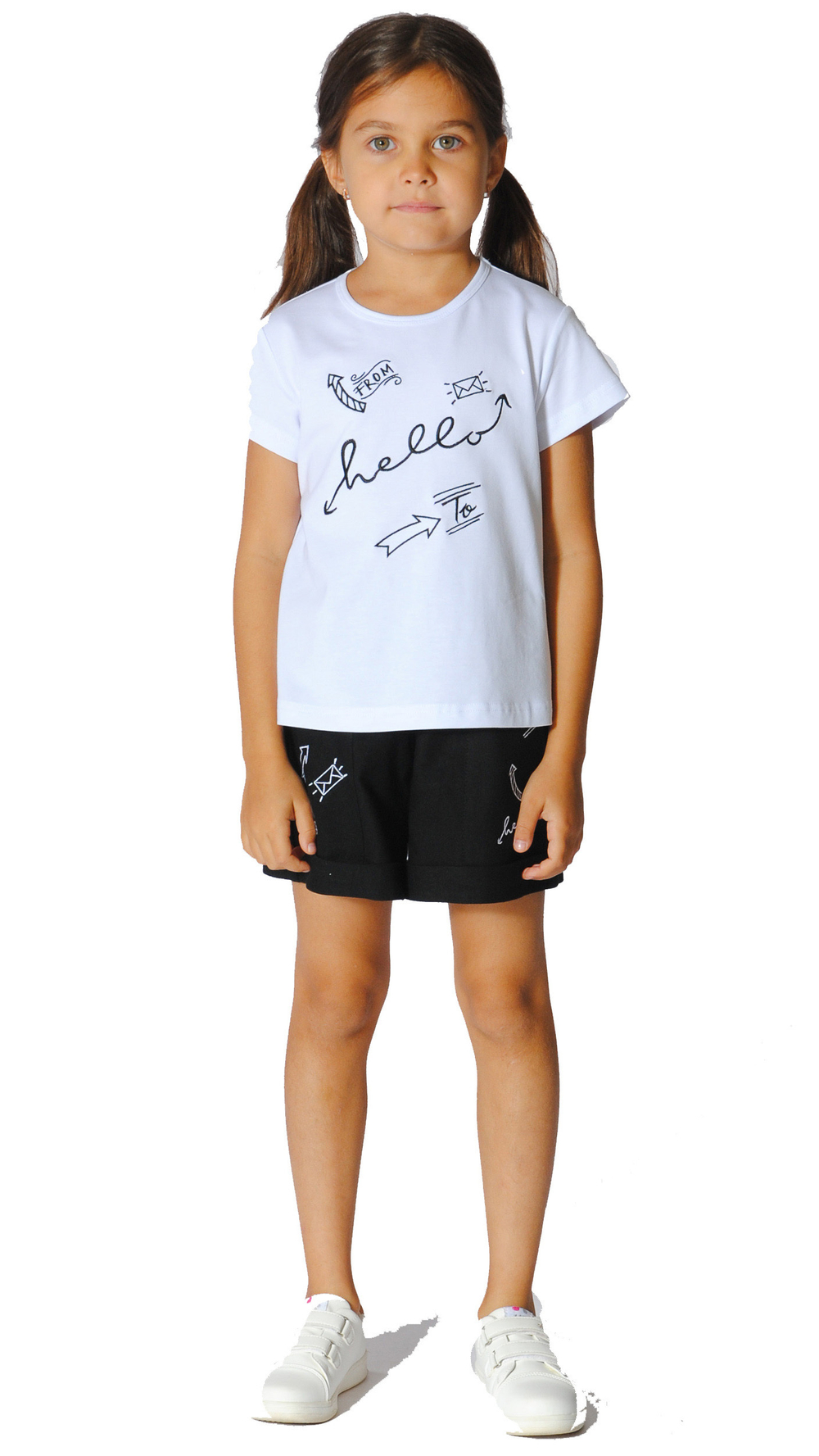 Футболка трикотажная для девочки 7-9 года Fleur de Vie