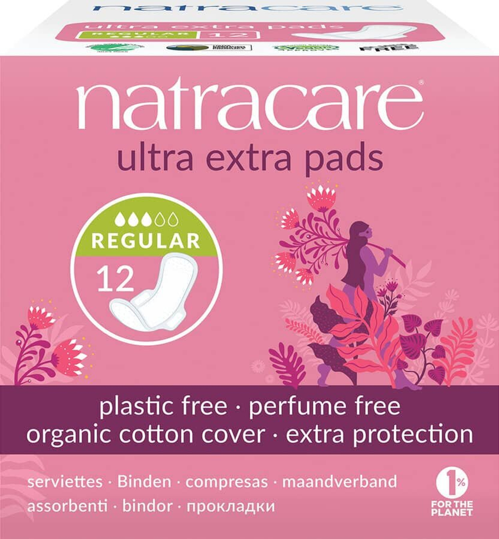 Гигиенические прокладки Natracare Ultra Extra, стандартный размер (12 штук)