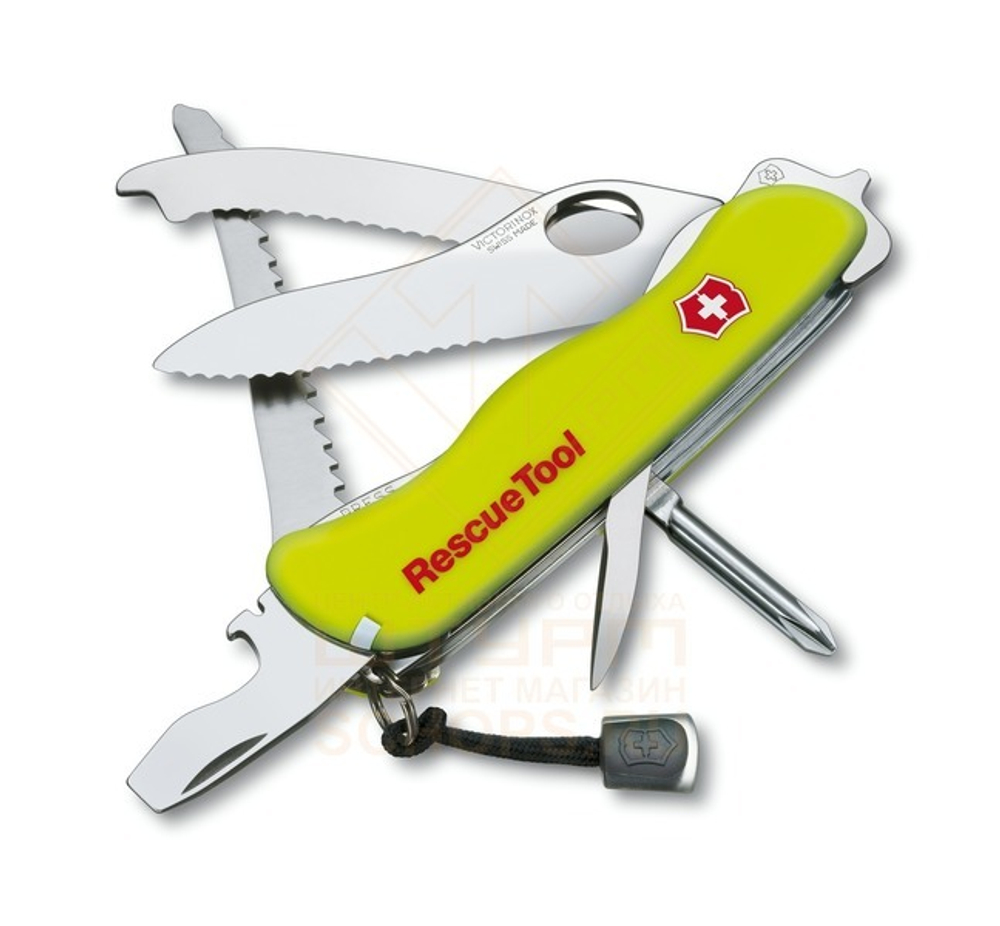 Нож многофункциональный Victorinox Rescue Tool 111 мм, Yellow