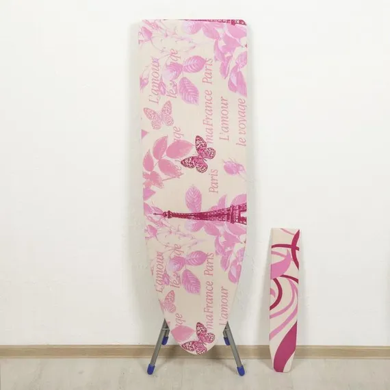 Доска гладильная Nika «Белль-Юниор 3», 112×34,5 см, два положения высоты 70, 80 см, МИКС