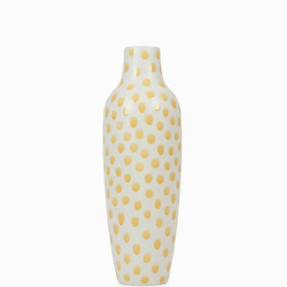 Большая ваза Vera S высота 60 см, белый, жёлтый