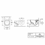 Унитаз Villeroy&Boch Subway 2.0 5614R2R1 подвесной с сиденьем Микролифт