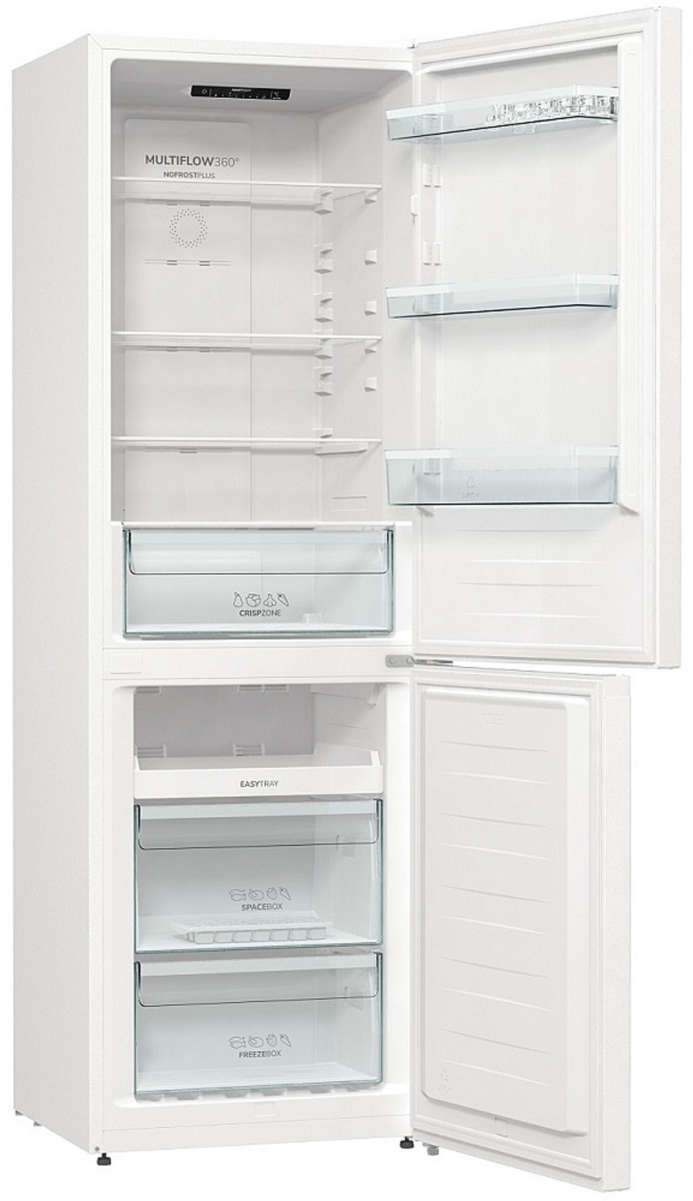 Отдельностоящий двухкамерный холодильник Gorenje NRK6191PW4