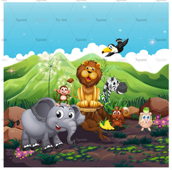 Микровелюр Xpoint (Икспоинт) 0007.01 В гостях у сказки