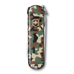 Нож-брелок VICTORINOX NailClip 580, 65 мм, 8 функций, зелёный камуфляж (0.6463.94)