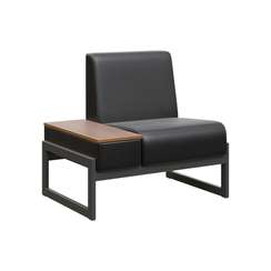 Module Диван одномест. столик унив. MD.D1-ST1 Oregon 16/Орех Гварнери/Металл Черный 980*700*800