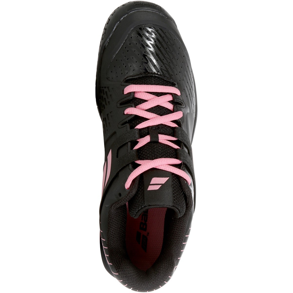 Детские теннисные кроссовки Babolat Propulse All Court Junior - black/geranium pink