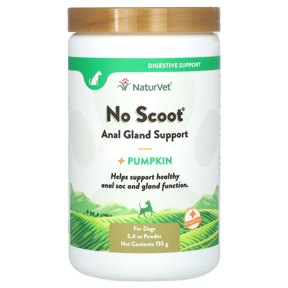 NaturVet, No Scoot, поддержка анальной железы, тыква, для собак, 155 г (5,4 унции)
